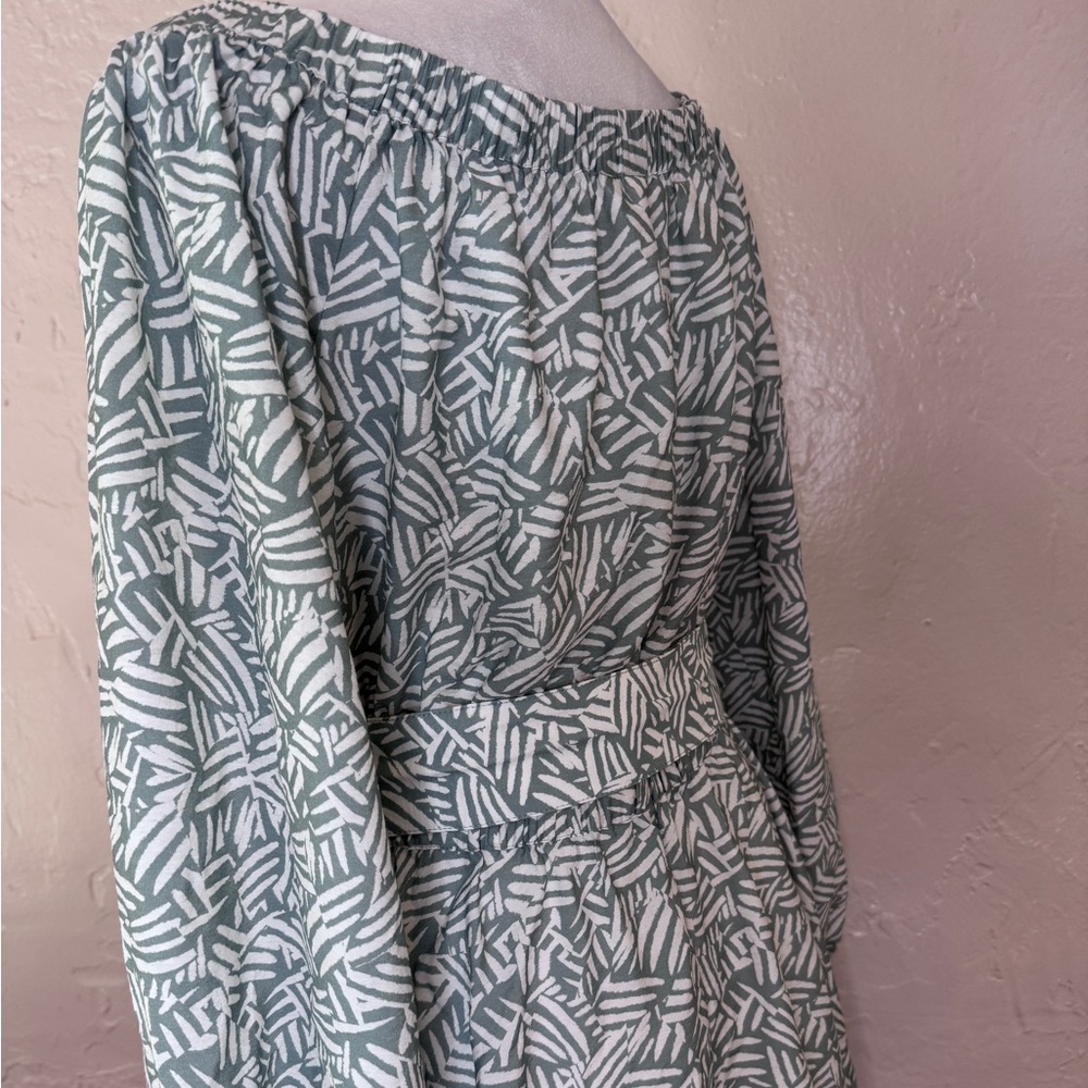 Jonathan Simkhai Bronte Off-the-Shoulder Belted Dress - Picture 6 of 8